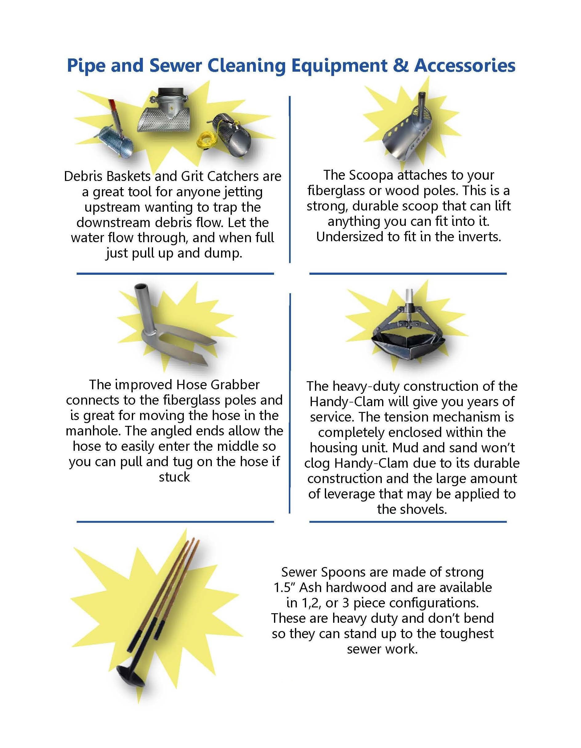 Sewer Cleaning Tools,Debri Catchers,Grit Catchers